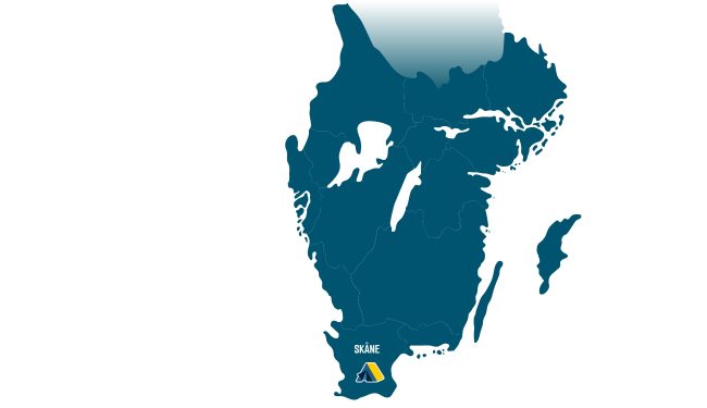 Skåne anläggning kartabild