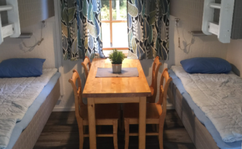 Vita Sandars Camping Stuga